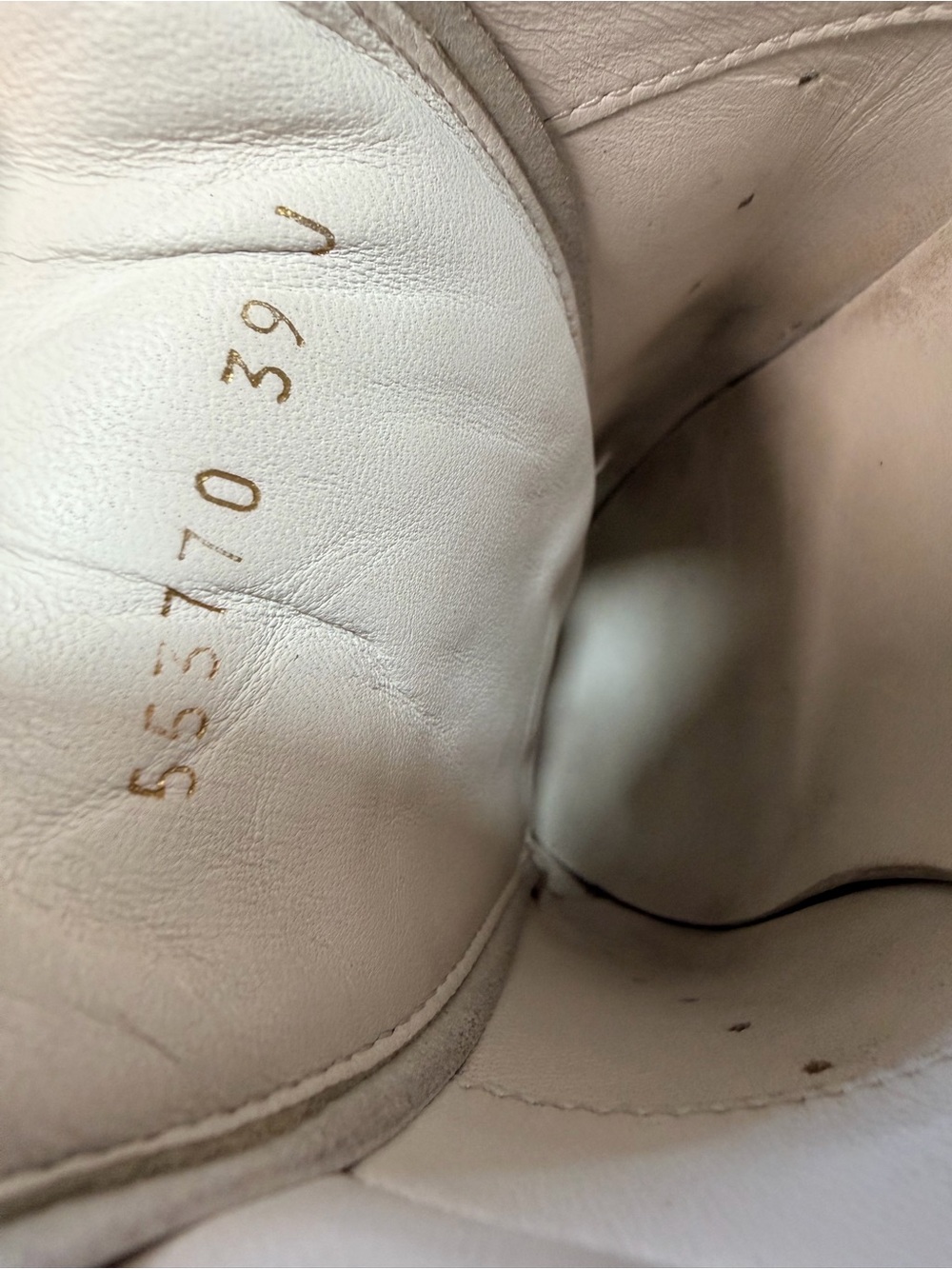 Alexander McQueen White Leather Oversized Sneakers with Black Heel Tab - Picture 11 of 13